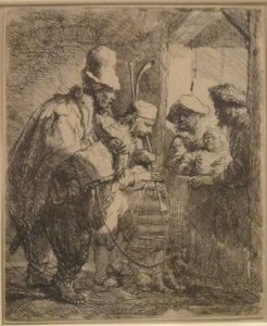 De vandrande musikerna av Rembrandt