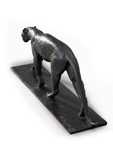 Leopard marchant av Rembrandt Bugatti