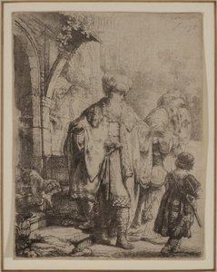 Abraham kastar ut Hagar och Ismael av Rembrandt van Rijn
