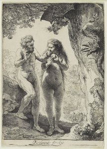 Adam och Eva av Rembrandt van Rijn