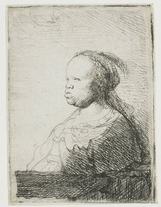 Afrikansk kvinna, 1628-32 av Rembrandt van Rijn
