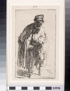 Tiggare med träben, ca 1630 (etsning) av Rembrandt van Rijn