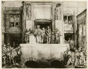 Kristus presenteras för folket av Rembrandt van Rijn