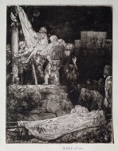 Teckningsdeposition av Rembrandt Harmenszoon van Rijn (1606-1669) Florens, Uffizi (Kontor), Gabinetto Disegni och Stampe av Rembrandt van Rijn