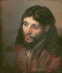Kristi huvud, ca 1648 (olja på duk) av Rembrandt van Rijn