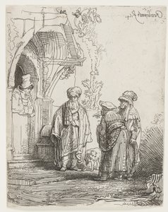 Jakob och Laban av Rembrandt van Rijn