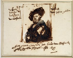 Porträtt av Baldassare Castiglione av Rembrandt van Rijn