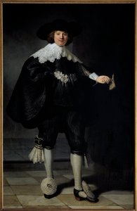 Porträtt av Maertens Soolmans målning av Harmensz Van Rijn Rembrandt (1606-1669) 1634 Privat samling - Porträtt av Maertens Soolmans. Målning av Harmensz Van Rijn Rembrandt (1606-1669) av Rembrandt van Rijn