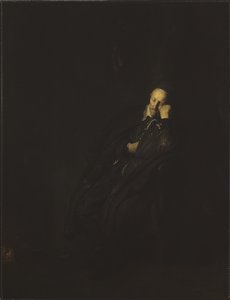 Porträtt av en gammal man, 1629 av Rembrandt van Rijn