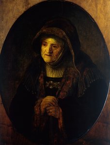 Profetessan Hannah (konstnärens mor) av Rembrandt Harmensz. van Rijn