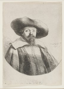 Samuel Manasseh Ben Israel, judisk författare av Rembrandt van Rijn