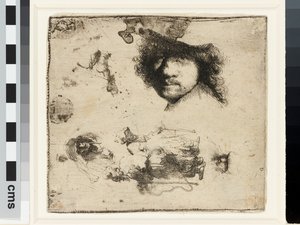 Studieblad av Rembrandt van Rijn