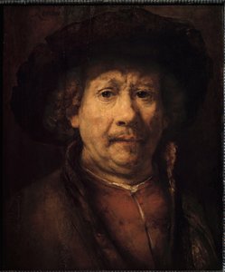 Litet självporträtt (målning, ca 1666) av Rembrandt van Rijn