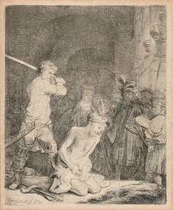 Halshuggningen av Johannes döparen, 1640 av Rembrandt van Rijn