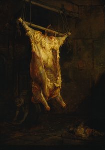 The Carcass of an Ox, sent 1630-tal (olja på panel)