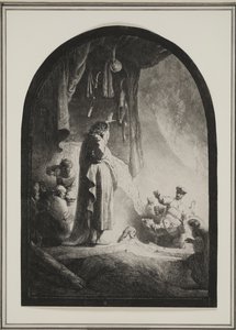 The Raising of Lazarus: The Larger Plate, c.1632 (etsning) av Rembrandt van Rijn