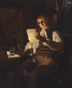 Man läser med levande ljus, 1805-08