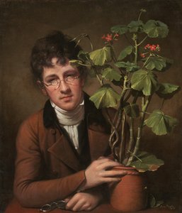 Rubens Peale med en pelargon av Rembrandt Peale