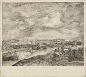 ”---- Oväder” efter Rembrandt av Rembrandt van Rijn