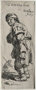 En bonde ropar: "det är väldigt kallt" av Rembrandt van Rijn