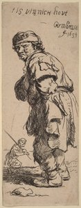 En bonde ropar: ”tis vinnich kout” (Det är iskallt) av Rembrandt van Rijn