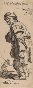 En bonde ropar: tis vinnich kout Det är bitande kallt, 1634. av Rembrandt van Rijn