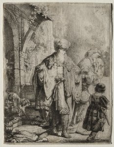 Abraham kastar ut Hagar och Ismael av Rembrandt van Rijn