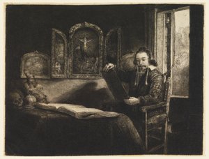 Abraham Francen, apotekare av Rembrandt van Rijn