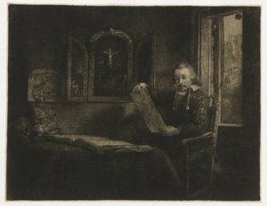 Abraham Francen, apotekare av Rembrandt van Rijn