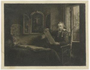 Abraham Francen, apotekare av Rembrandt van Rijn
