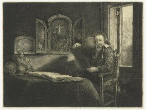 Abraham Francen, apotekare av Rembrandt van Rijn