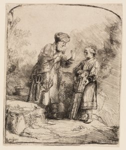 Abraham och Isak av Rembrandt van Rijn