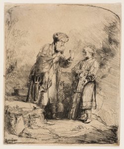 Abraham och Isak av Rembrandt van Rijn