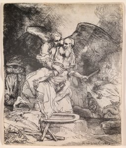 Abrahams offer av Rembrandt van Rijn