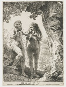 Adam och Eva av Rembrandt van Rijn