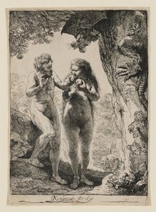 Adam och Eva av Rembrandt van Rijn