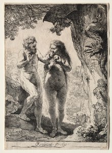 Adam och Eva, 1638. av Rembrandt van Rijn