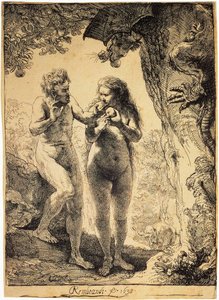 Adam och Eva, 1638. av Rembrandt van Rijn
