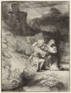 Ångest i trädgården av Rembrandt van Rijn