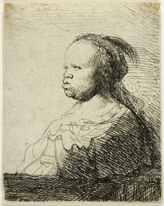 En afrikansk kvinna av Rembrandt van Rijn