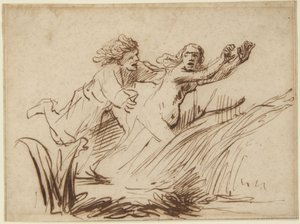Apollo och Daphne av Rembrandt van Rijn