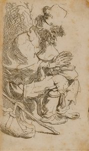 Tiggare värmer sina händer av Rembrandt van Rijn