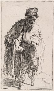 Tiggare med träben, ca 1630. av Rembrandt van Rijn
