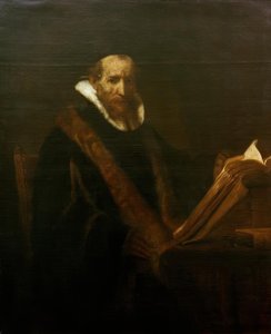 Bild på Johannes Cornelisz. Sylvius (?) av Rembrandt van Rijn