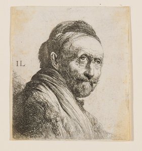 Byst av en gammal man av Rembrandt van Rijn