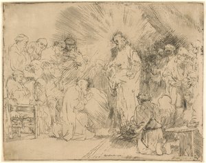 Kristus visar sig för apostlarna av Rembrandt van Rijn