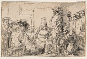 Kristus i diskussion med de skriftlärda av Rembrandt van Rijn