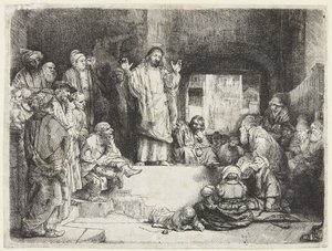 Kristus predikar av Rembrandt van Rijn