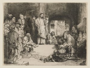 Kristus predikar av Rembrandt van Rijn