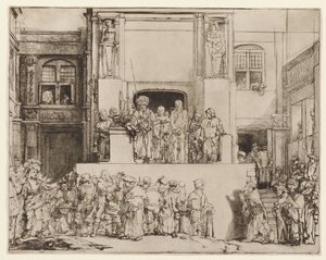 Kristus visas upp för folket (Ecce Homo) av Rembrandt van Rijn